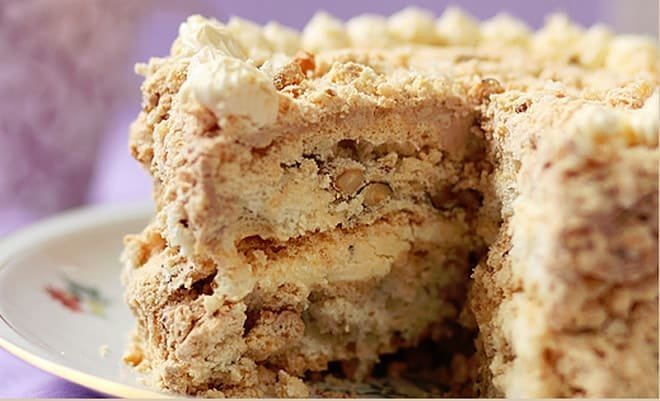 Pastel de nubes. Una tarta para adelgazar. Sin harina, sin azúcar, sin mantequilla