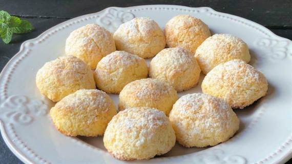 Galletas blanditas con 3 ingredientes (SIN HARINA y en solo 10 minutos) receta fácil