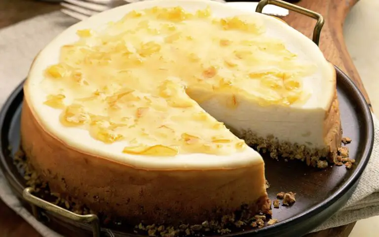 Tarta de queso con limón