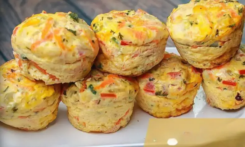 Receta de magdalenas de tortilla de verduras para niños