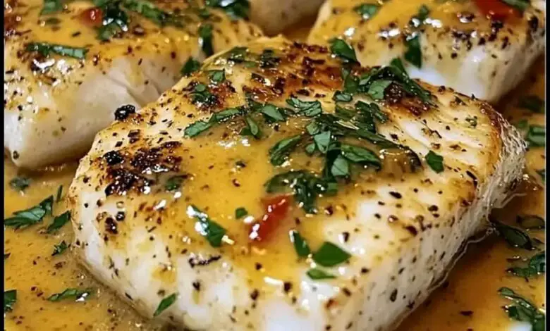 Filete de Pescado con Salsa de Mostaza y Limón 1