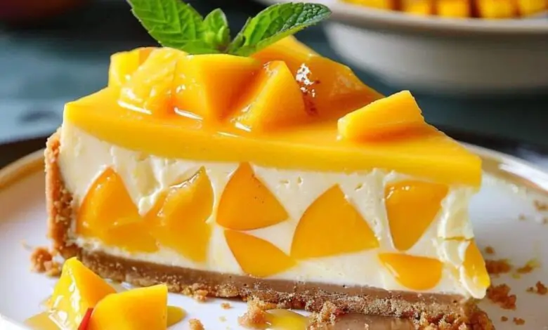 Pastel de Queso de Mango – El Rey Tropical de los Postres 1