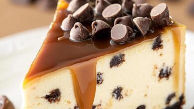 Tarta de Queso con Chispas de Chocolate y Caramelo 5