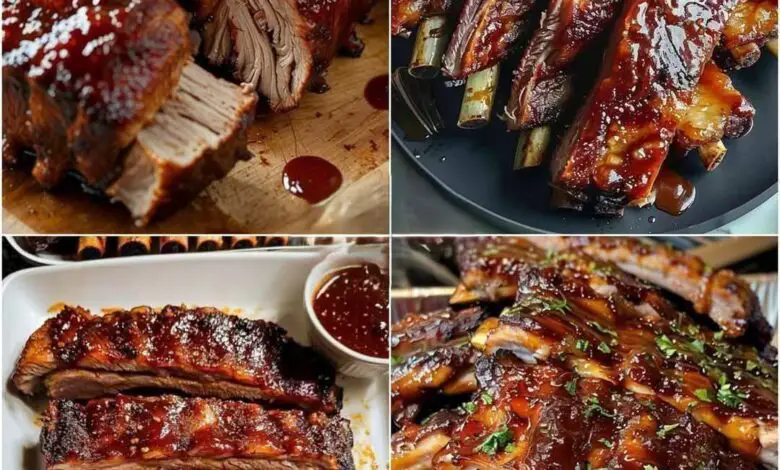Costillas BBQ al Horno: ¡Una Tentación Pegajosa y Sabrosísima! 1