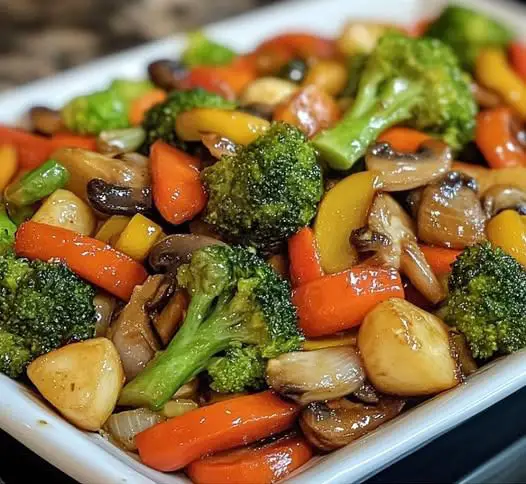Verduras Salteadas con Mantequilla de Ajo