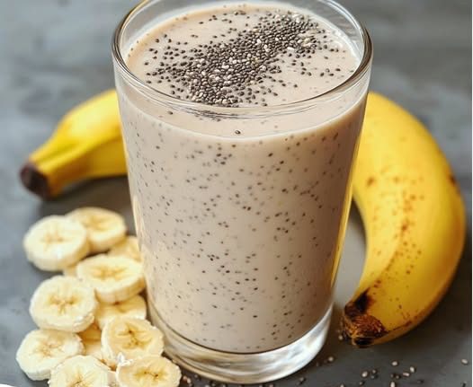 Batido de Plátano, Avena y Chía 1