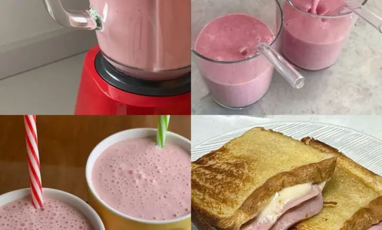 Licuado de Fresa + Sándwich Doradito 1