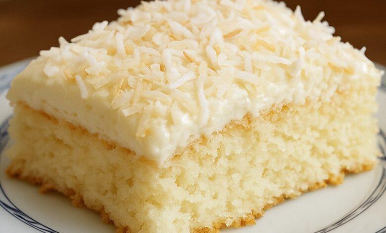 Pastel de Coco Frío y Húmedo: Un Postre que se Derrite en Tu Boca 1
