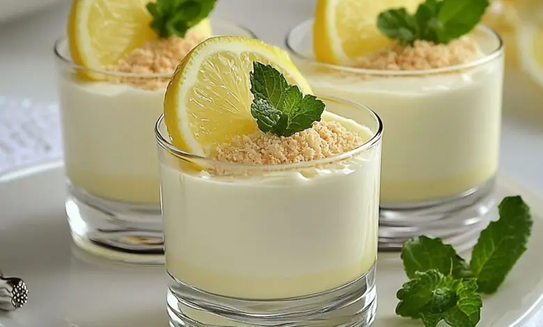 Postre de Limón y Leche Condensada en Vasitos 1