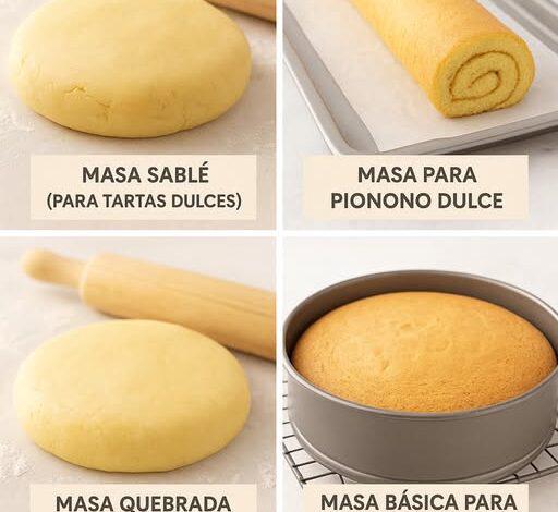 TE ENSEÑO 4 RECETAS DE MASAS BÁSICAS 1