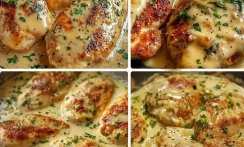 PECHUGAS DE POLLO CON CREMA DE CILANTRO 1