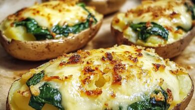 Papas al Horno con Espinacas 11