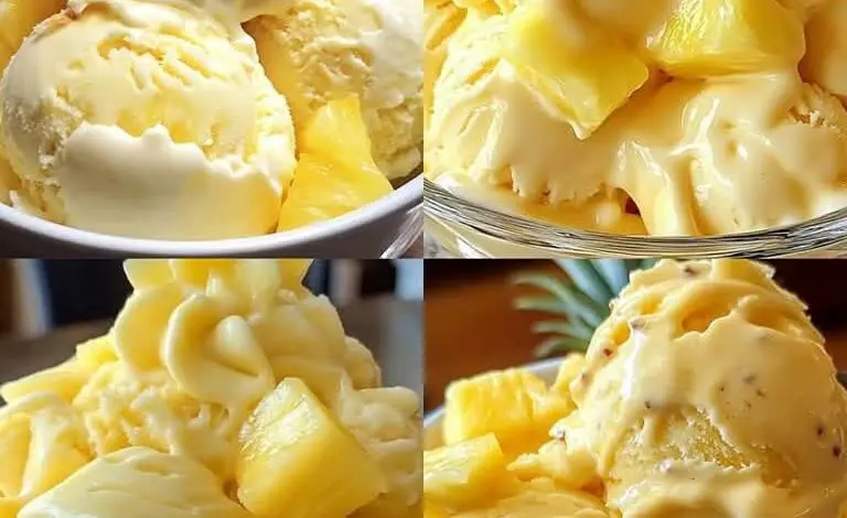 HELADO DE PIÑA CASERO SIN HARINA NI AZÚCAR REFINADA 1