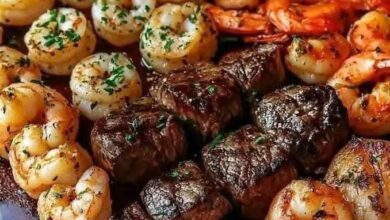 Garlic Butter Steak Bites & Shrimp Feast 9