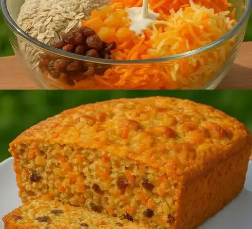 Pastel Saludable de Avena, Zanahoria y Manzana – ¡Sin azúcar ni harina! 1