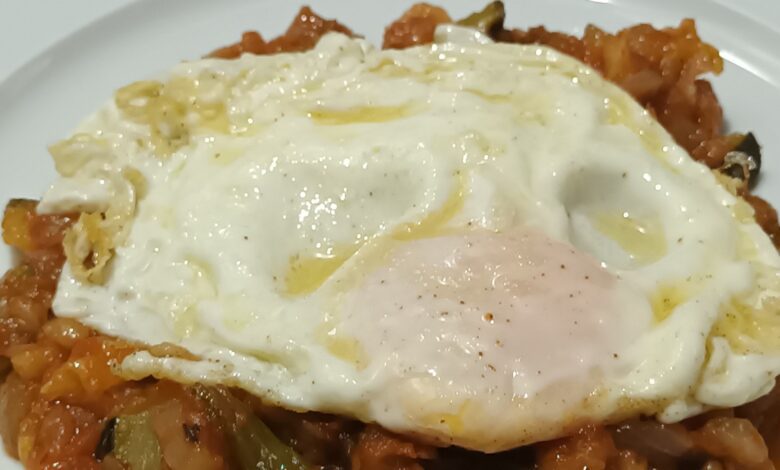 PISTO CON HUEVO FRITO 1