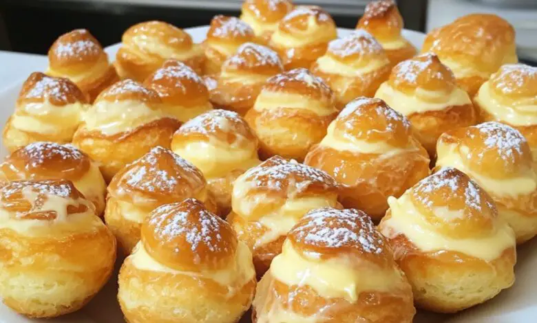 Profiteroles de Crema Pastelera 1