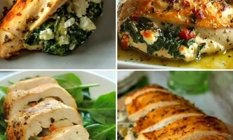Pechuga de Pollo Rellena de Espinacas y Queso 1