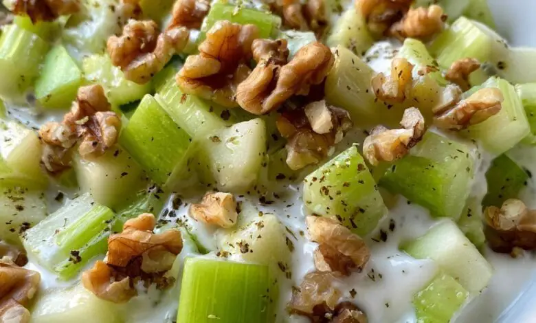 Ensalada de Manzana Verde y Apio con Yogurt 1