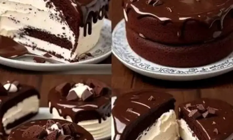 Tarta de Queso con Chocolate y Base de Oreo 1