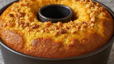 PASTEL CASERO DE NARANJA Y NUECES 3