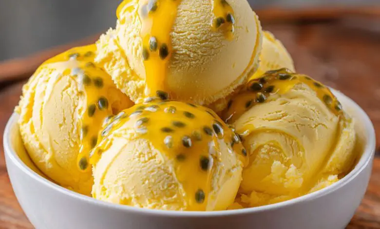 Helado Casero de Maracuyá 1