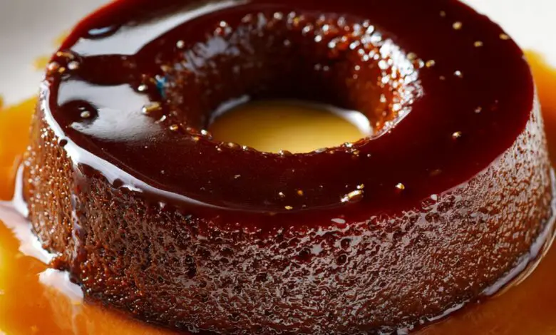 Flan de Chocolate Casero con Caramelo 1