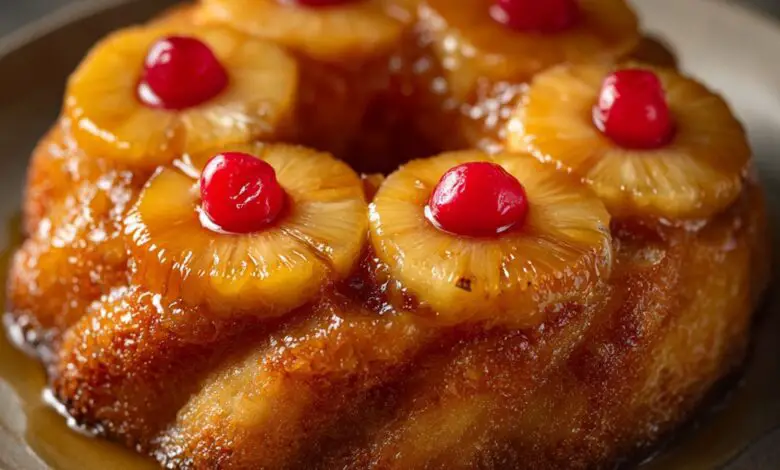Pastel de Piña Volteado 1