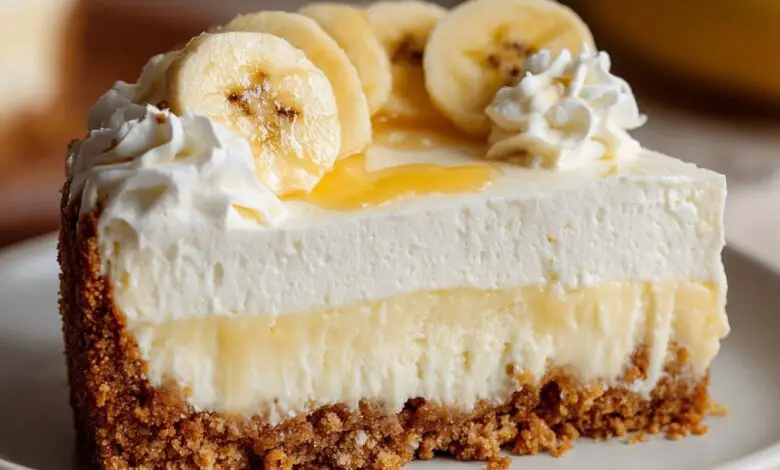 PASTEL DE CREMA DE PLÁTANO 1