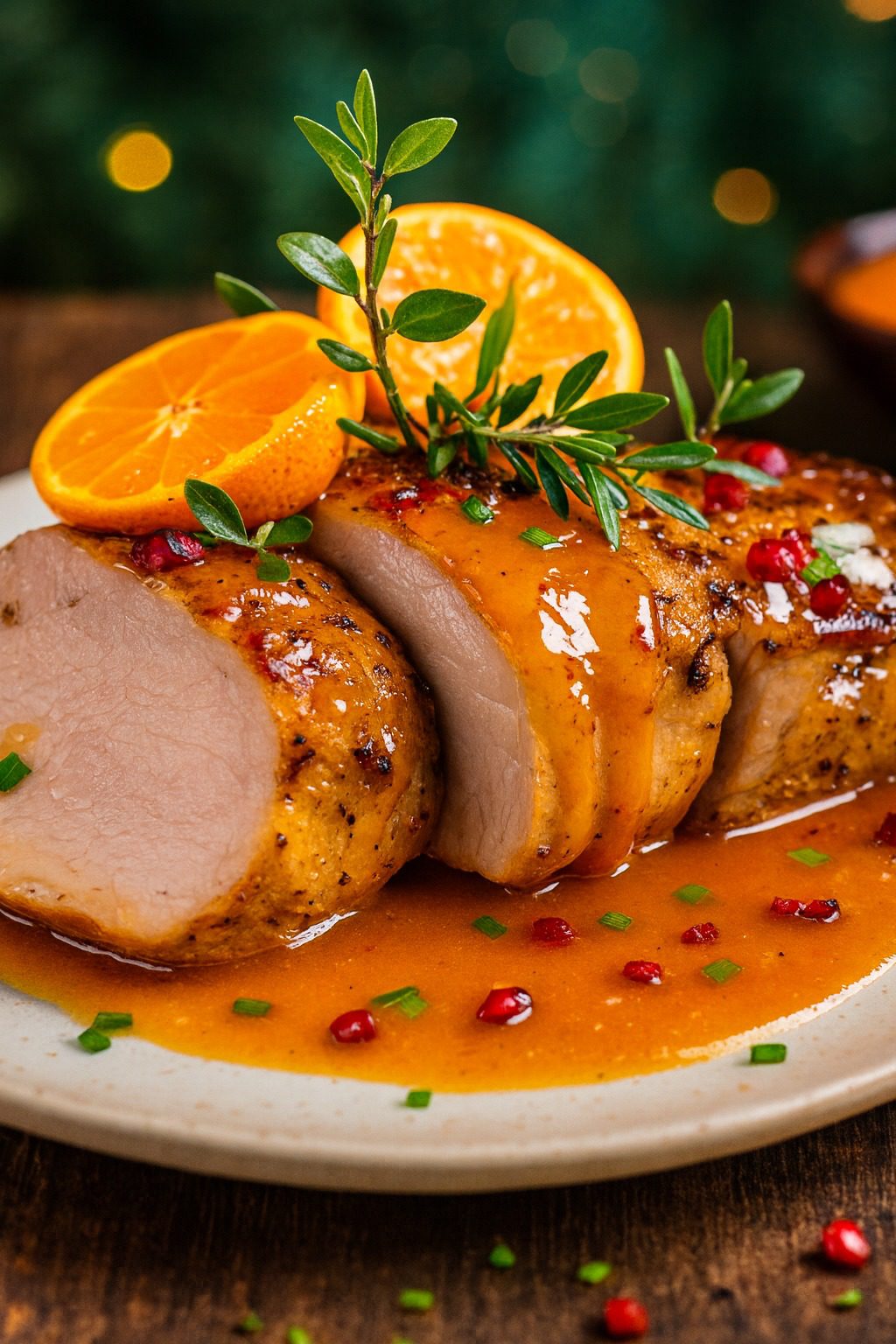 Lomo Glaseado en Salsa de Naranja