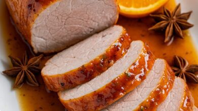 Lomo Glaseado en Salsa de Naranja 4