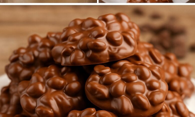 Rocas de Cacahuete y Chocolate 1