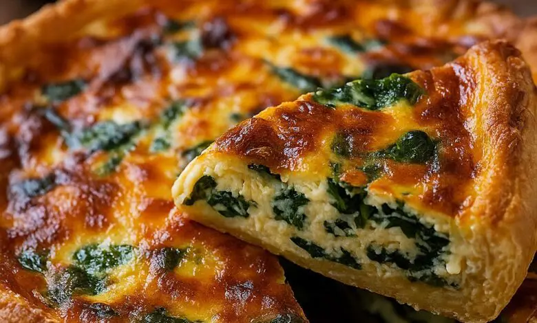 Quiché de Espinacas y Queso 1