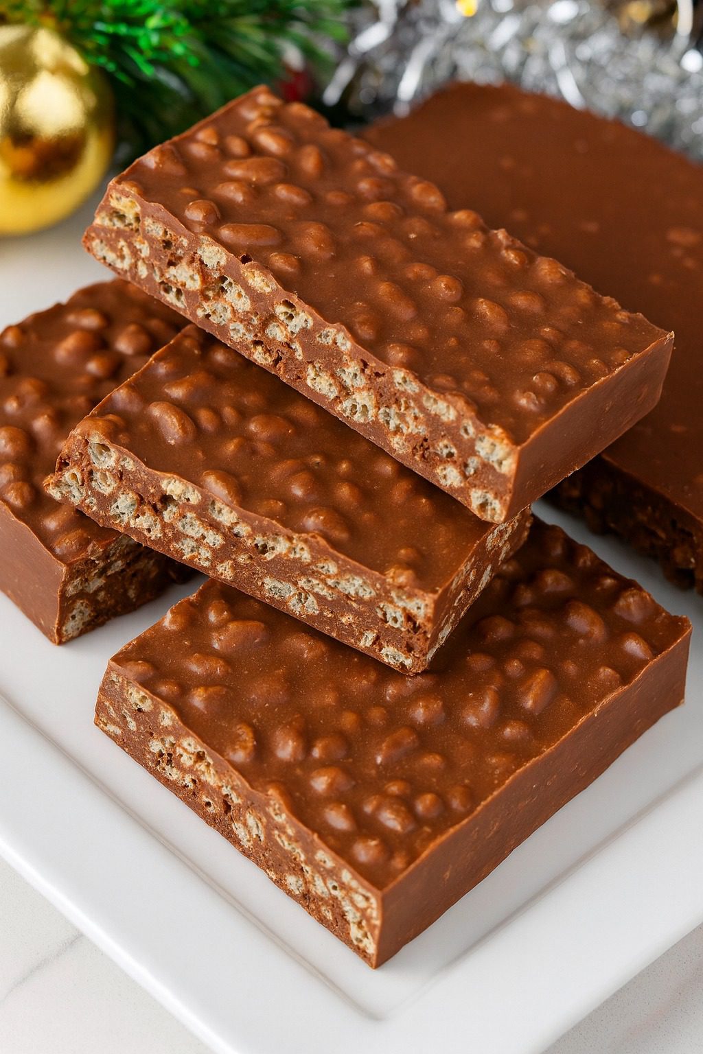 TURRÓN DE CHOCOLATE CON ARROZ INFLADO