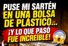 Puse mi sartén en una bolsa de plástico y lo que pasó fue increíble.