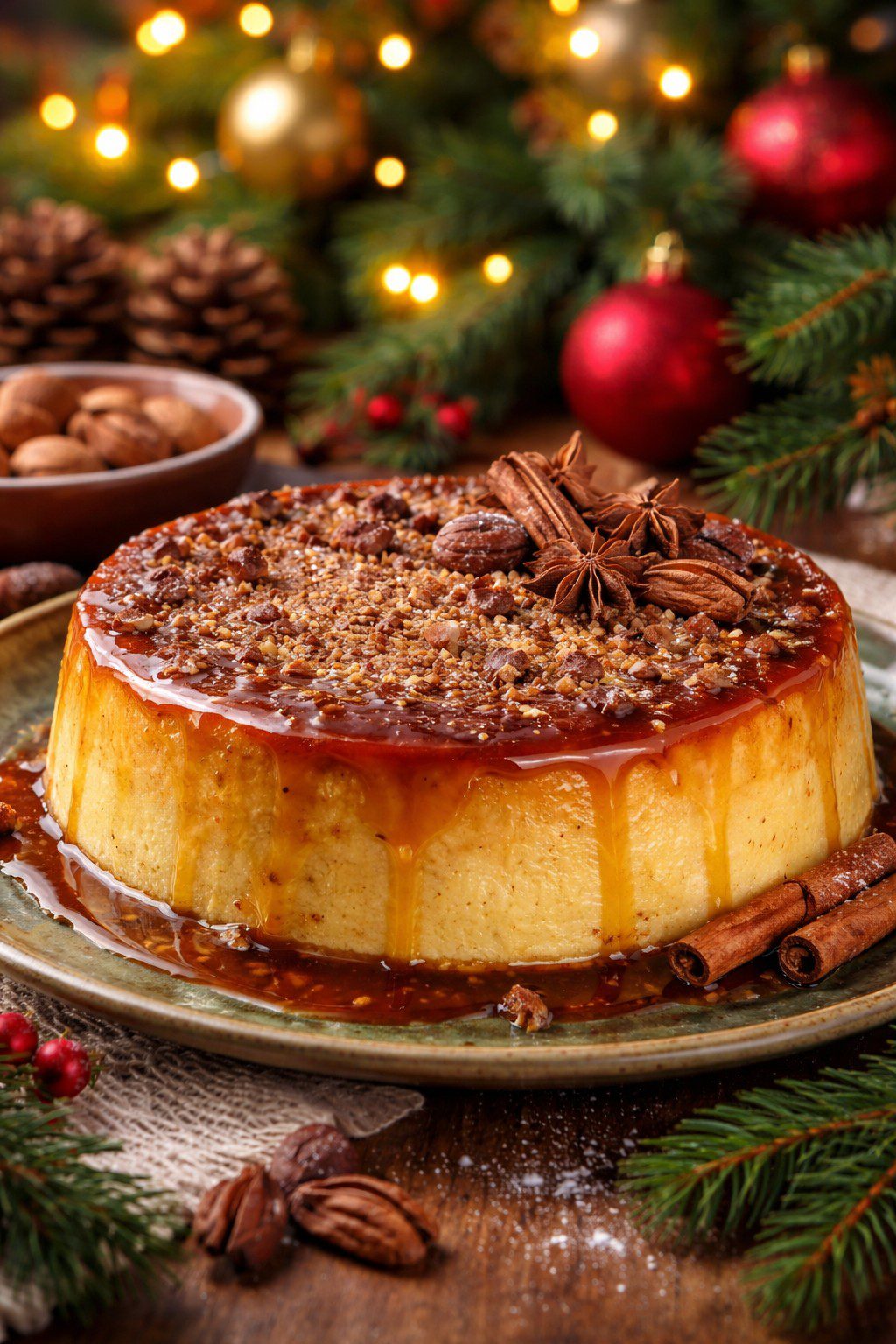 Flan de Turrón sin Horno ni Huevo