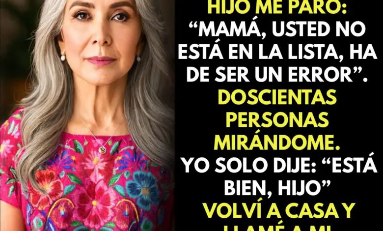 Mi hijo me barrió en la boda de mi nieta: “No está en la lista, mamá”… Volví a casa y todo cambió 1