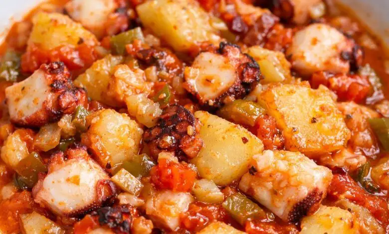 Guiso de Pulpo con Patatas 1