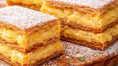 Milhojas de Crema Pastelera: Receta Casera Crujiente y Deliciosa 3