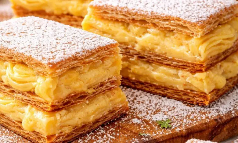 Milhojas de Crema Pastelera: Receta Casera Crujiente y Deliciosa 1