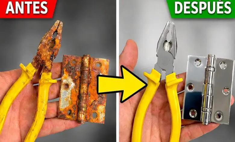Cómo eliminar el óxido de hierro y metales (herramientas y latas) - Receta casera fácil. 1