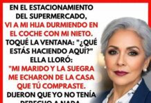 Vi a mi hija y mi nieto durmiendo en el auto. “Mi esposo y su madre me echaron”. Mi sangre hirvió.