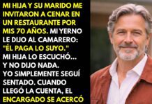 “Aquí cada uno paga lo suyo”, dijo mi yerno en mi cumpleaños — cuando el encargado se acercó, su…