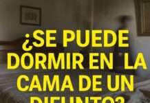 ¿Se puede dormir en la cama de un difunto?