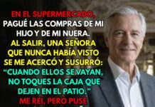 La mujer a la que le pagué las compras: “Cuando se vayan, no toques la caja de tu patio.”