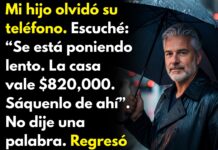 Mi hijo quiso deshacerse de mí, así que vendí la casa que él creía suya.