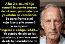 Mi hijo había derribado la puerta de mi casa con una palanca y estaba a punto de abrir la caja fuerte, pero…