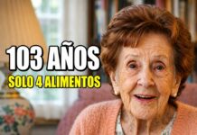 A los 103 años, como los mismos 4 alimentos todos los días — los médicos no pueden explicarlo.
