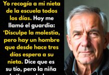 El guardia de la escuela me llamó: «Un hombre lleva tres días esperando a su nieta en la entrada»