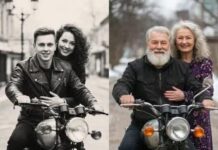 Misma moto, mismo lugar, 58 años después: una historia de amor que desafió al tiempo